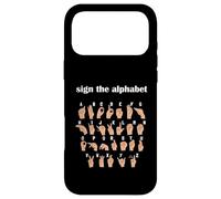 Custodia per iPhone 17 Pro Max Alphabet Inclusive Sign ABC ASL American Sign Language