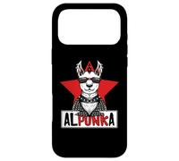 Custodia per iPhone 17 Pro Max Alpunka Punk Alpaca Lama Punk Rock Rocker Anarchy