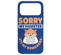 Custodia per iPhone 17 Pro Max Alunno Mi dispiace che il mio criceto abbia mangiato i miei compiti Citazione di ritorno a scuola