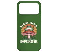 Custodia per iPhone 17 Pro Max Always Feelin Hoptimistic Funny Frog Retro Vintage Tramonto