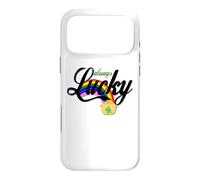 Custodia per iPhone 17 Pro Max Always Lucky - Barattolo di monete con arcobaleno