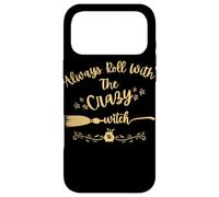 Custodia per iPhone 17 Pro Max Always Roll With The Crazy Witch - Calderone esagonale con manico di scopa
