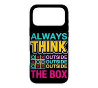 Custodia per iPhone 17 Pro Max Always Think Outside the Box Illustration Graphic Designs