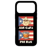 Custodia per iPhone 17 Pro Max AM Café PM Ron Portoricano Humor Coffee & Rum Lifestyle