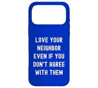 Custodia per iPhone 17 Pro Max Ama il tuo vicino Divertente Politica pacifica Politica Amici