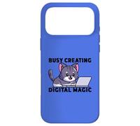 Custodia per iPhone 17 Pro Max Amante dei gatti impegnato a creare programmi di magia