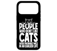 Custodia per iPhone 17 Pro Max Amante dei gatti Proprietario Persone divertenti a cui non piacciono i gatti erano topi
