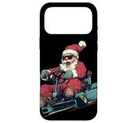 Custodia per iPhone 17 Pro Max Amazing Racing Babbo Natale per gli amanti dei go-kart