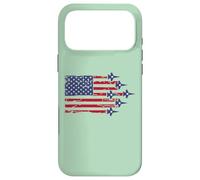 Custodia per iPhone 17 Pro Max American Flag Patriotic Fighter Jet Airplane Flyover 4th