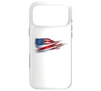 Custodia per iPhone 17 Pro Max American Patriotic Fighter Jets Bandiera USA sventolando il 4 luglio