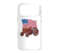 Custodia per iPhone 17 Pro Max American USA Flag Tractor Farmer