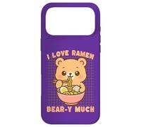 Custodia per iPhone 17 Pro Max Amo i ramen Bear-y Much Kawaii Bear Noodles