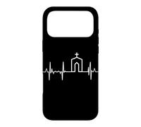 Custodia per iPhone 17 Pro Max Amo il cristianesimo Battito del cuore Chiesa cristiana Gesù