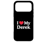 Custodia per iPhone 17 Pro Max Amo il mio Derek Love Derek