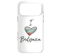 Custodia per iPhone 17 Pro Max Amo la bandiera della Bulgaria nel cuore