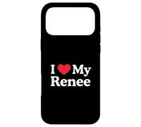 Custodia per iPhone 17 Pro Max Amo la mia Renee Heart Renee Love Renee