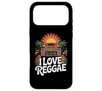 Custodia per iPhone 17 Pro Max Amo la musica reggae Tropical Boombox