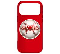 Custodia per iPhone 17 Pro Max Amo la palla da baseball Heartbeat, giocatore di cuore, allenatore, amante dei tifosi