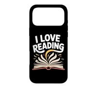 Custodia per iPhone 17 Pro Max Amo leggere il testo artistico del libro aperto