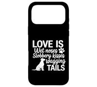 Custodia per iPhone 17 Pro Max Amore Bagnato Nasi Slobbery Baci Scodinzolante Code Amante dei cani