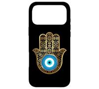 Custodia per iPhone 17 Pro Max Amuleto malocchio Hamsa mano Mandala