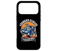 Custodia per iPhone 17 Pro Max Andres's Garage Hotrod Design auto d'epoca per nome Andres