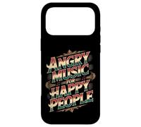 Custodia per iPhone 17 Pro Max Angry Music For Happy People Emo Fan Punk Listener -