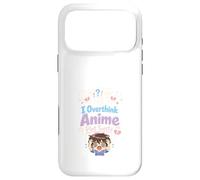 Custodia per iPhone 17 Pro Max Anime Ansia Pensare troppo Weeb Kawaii Overthinker Merch