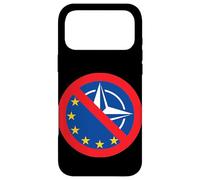 Custodia per iPhone 17 Pro Max ANTI EU NATO protesta no alla guerra in Europa Sfinanziare la Nato Pace