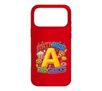 Custodia per iPhone 17 Pro Max Anti-War Pro-Snacks Funny Peace Food Graphic Rosso