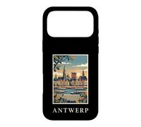 Custodia per iPhone 17 Pro Max Anversa, Belgio, fronte fiume, orizzonte, viaggio, arte
