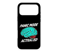 Custodia per iPhone 17 Pro Max Anxiety Humor Panic Mode Activated Brain