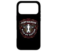 Custodia per iPhone 17 Pro Max Appena appeso con le mie giovani, meme divertente della fattoria della mucca