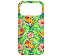 Custodia per iPhone 17 Pro Max Ara tropicale pappagallo uccello del paradiso Tikicore Massimalismo