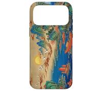 Custodia per iPhone 17 Pro Max Arte cinese vintage della gru dell'alba della barca sul