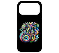 Custodia per iPhone 17 Pro Max Arte del cavalluccio marino psichedelico I Ecologia oceanica e avvocato della vita marina