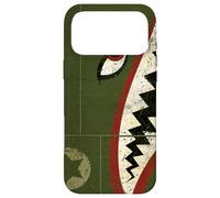 Custodia per iPhone 17 Pro Max Arte del naso dell'aereo da caccia P-40 con bocca di squalo della seconda guerra mondiale