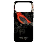 Custodia per iPhone 17 Pro Max Arte vintage Scarlet Tanager Bird Watching Nature Love Birds