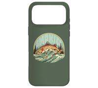 Custodia per iPhone 17 Pro Max Artistic Trout Fly Fishing Vintage Nature Angler Graphic