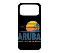 Custodia per iPhone 17 Pro Max Aruba Caraibi Retro Tramonto Vacanza