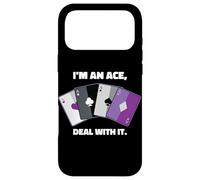 Custodia per iPhone 17 Pro Max Asexual I'm an Ace, Deal with It Asexual Pride