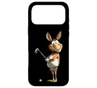Custodia per iPhone 17 Pro Max asino golf, asino golfista