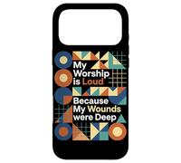 Custodia per iPhone 17 Pro Max Astratto Moderno Cristiano Geometrico Il mio culto è forte