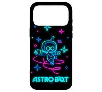 Custodia per iPhone 17 Pro Max Astro Bot Neon Style Stars and Planets Video Game
