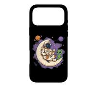 Custodia per iPhone 17 Pro Max Astronauta che legge Alien Moon Cosmic Tales Space Art