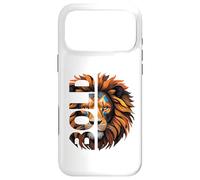 Custodia per iPhone 17 Pro Max Audace: resta forte nella fede con coraggio e speranza dal cuore di leone