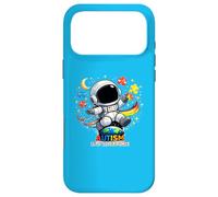 Custodia per iPhone 17 Pro Max Autism Is My Super Power, Carino Astronauta Puzzle Piece