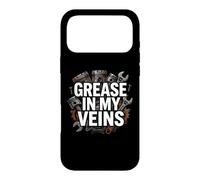 Custodia per iPhone 17 Pro Max Auto Mechanic Grease In My Veins Gearhead
