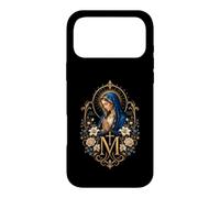 Custodia per iPhone 17 Pro Max Ave Maria Gratia Plena Vergine Maria Arte devozionale Floreale
