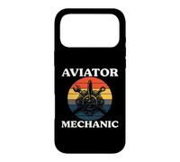 Custodia per iPhone 17 Pro Max Aviator Mechanic Retro Aircraft Engine Aviation
